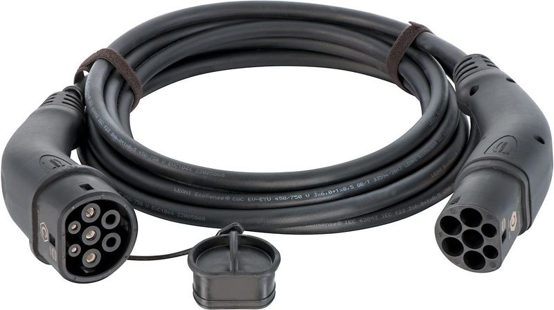 Câble de Recharge Type 2 Domestique - Mode3 Typ2 32A 1ph 7,5M - Harting