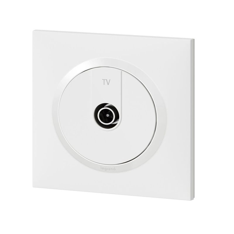 Prise TV Simple Étoile Blindée Dooxie One – Compatible TV UHD et 4K