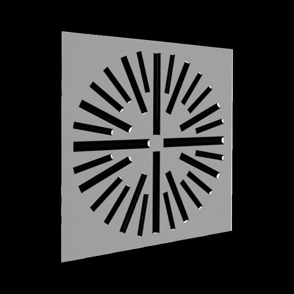 DDRQ1 - Diffusore con deflettori regolabili su base quadrata