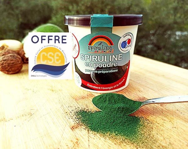 Pot de spiruline en poudre 100 g pour CSE