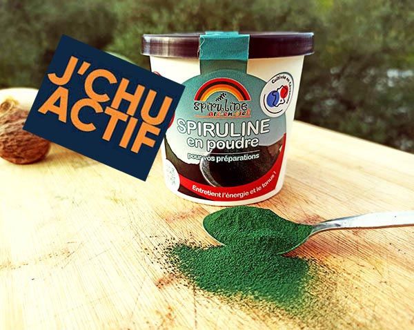 Pot de spiruline en poudre 100 g pour j'chu actif 30
