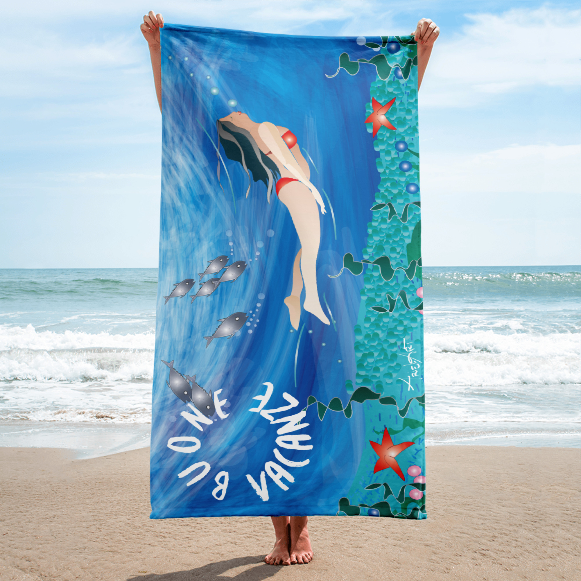 Telo mare Sirenetta dipinto by ArielArt