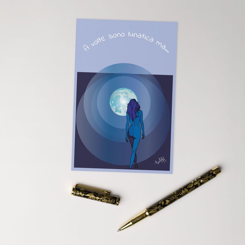 Lunatic Greeting Card