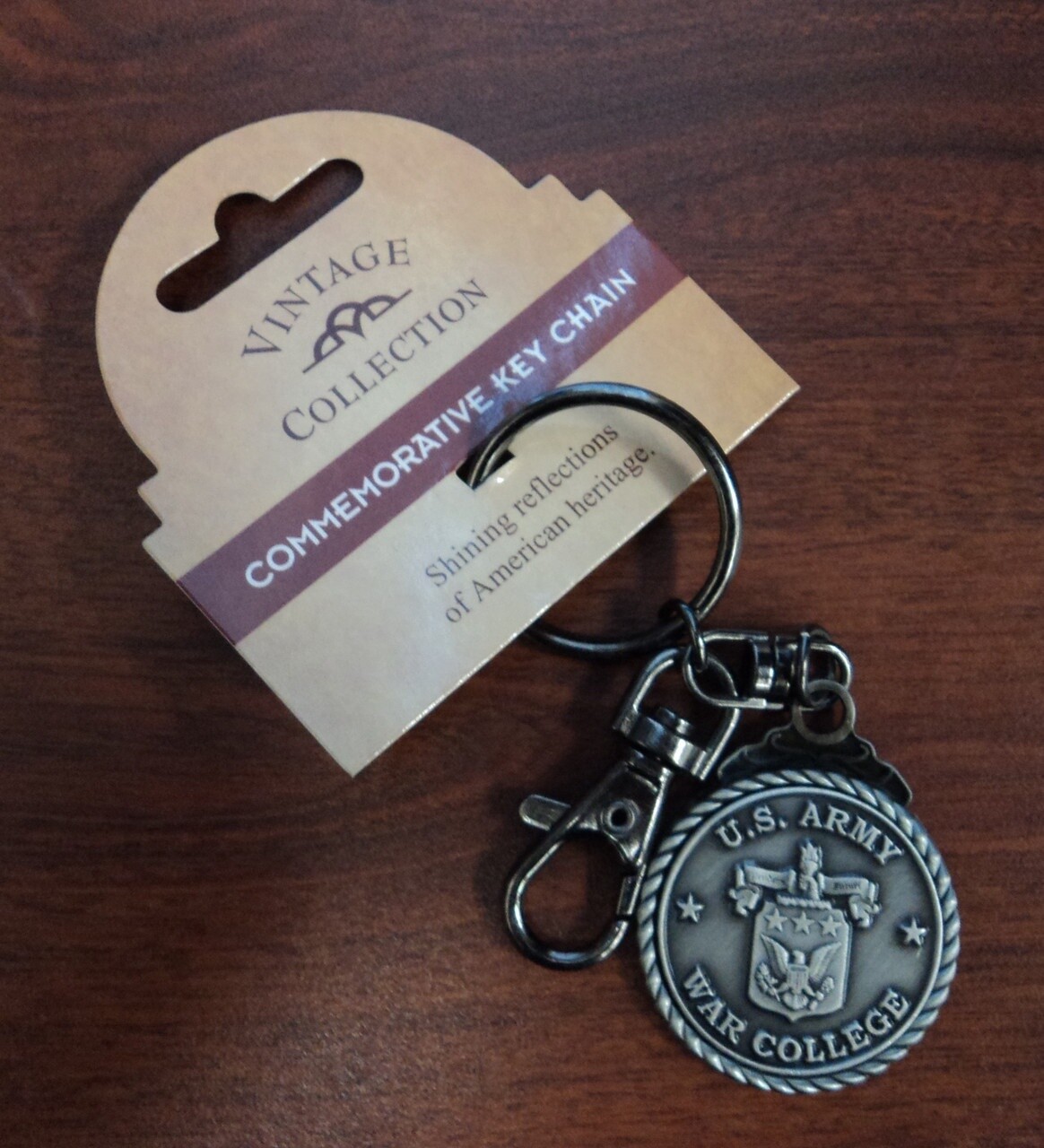 Key Ring, Pewter with Crest