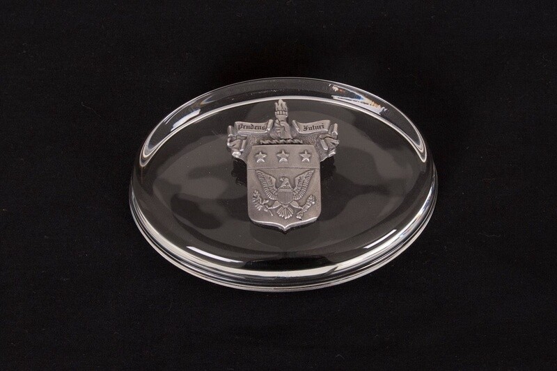 Paperweight with Pewter Crest