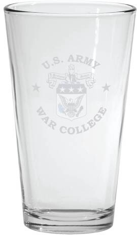 Pint Glass, Etched USAWC Logo