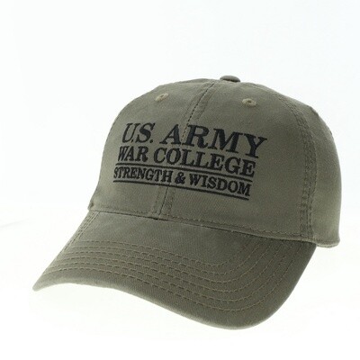 Strength &amp; Wisdom Twill Hat, Moss Green
