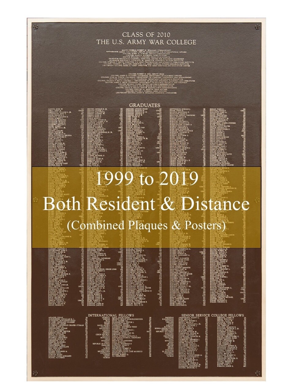 2001, Poster of Bronze Plaque