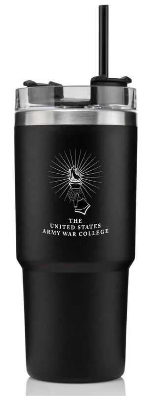 Tumbler with Straw, Black