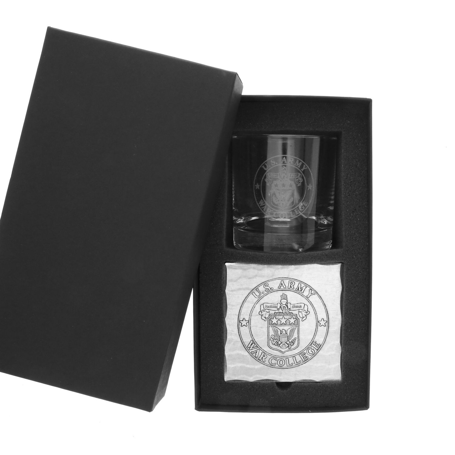 Single Rocks Glass / Coaster Set