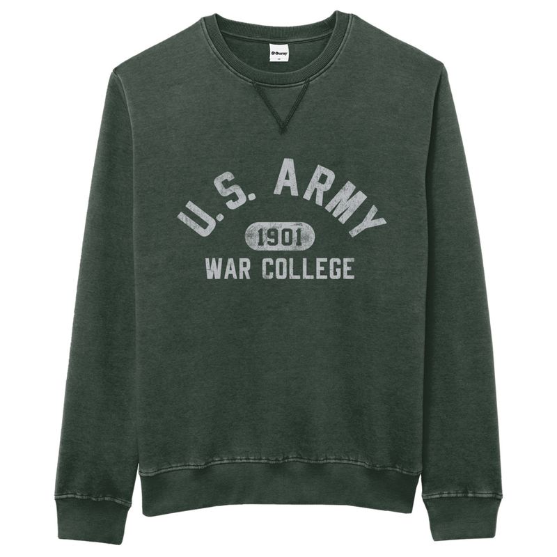 Weathered Fleece Crew, Green
