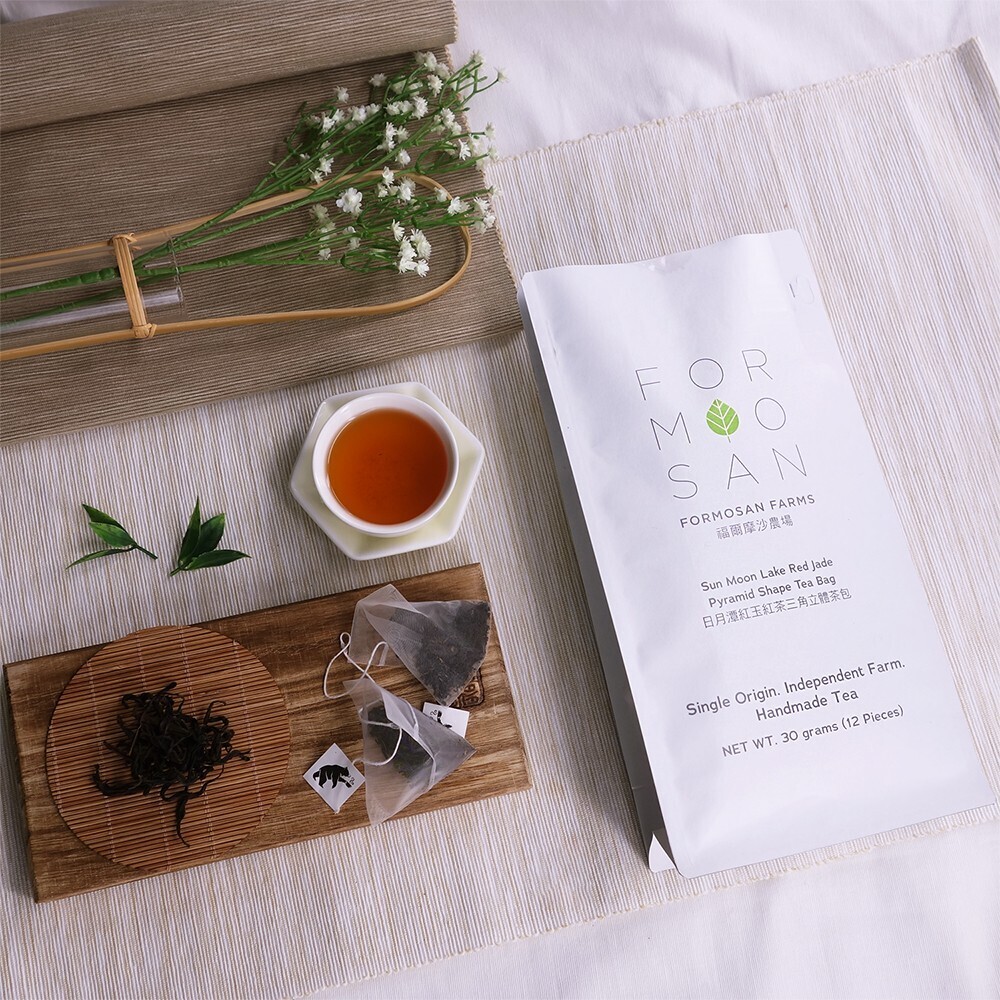 【亞格農時尚 FORMOSAN】英倫晚宴迎賓茶 日月潭紅玉紅茶 台茶18號 三角立體茶包/台灣原生山茶 百年茶樹 /綜合茶包 體驗組合