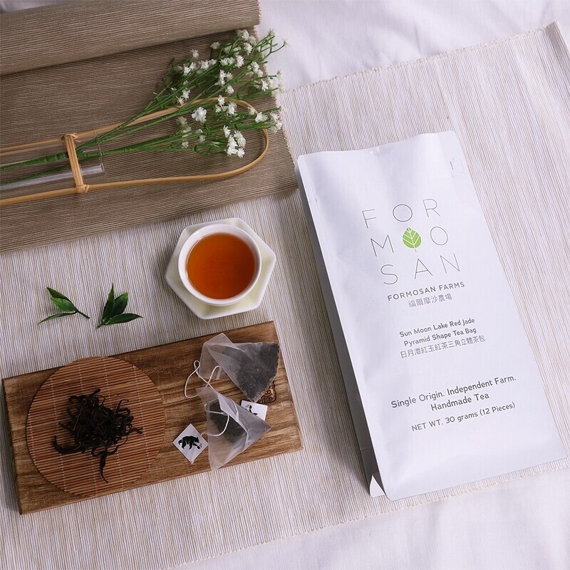 【亞格農時尚 FORMOSAN】英倫晚宴迎賓茶 日月潭紅玉紅茶 台茶18號 三角立體茶包/台灣原生山茶 百年茶樹 /綜合茶包 體驗組合