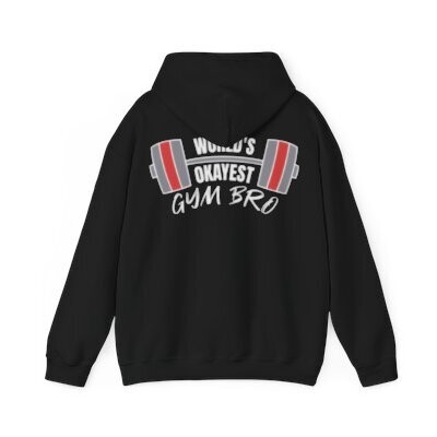 Okayest Gym Bro, Heavy Blend Hoodie