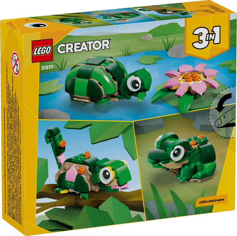 LEGO Turtle with a Water Lily Flower 31377