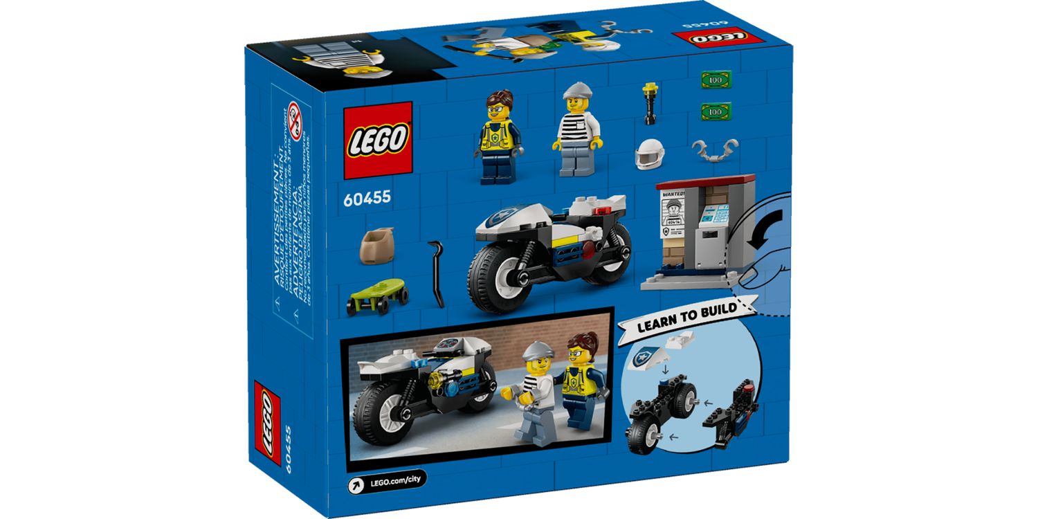 LEGO Police Motorcycle Chase 60455