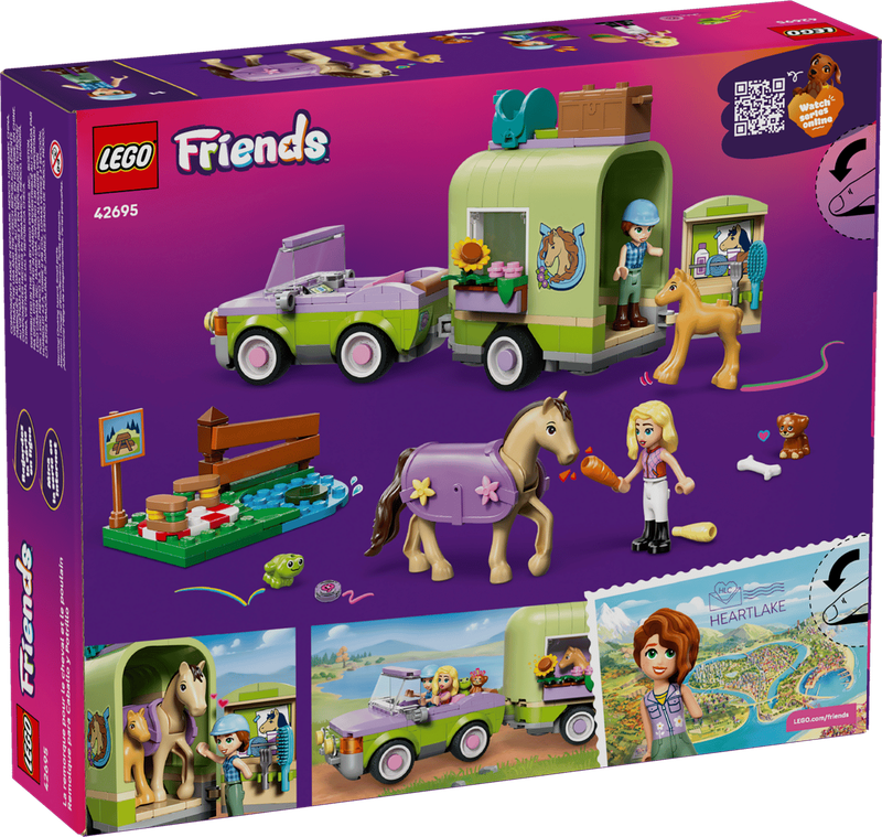 LEGO Horse &amp; Baby Foal Trailer 42695