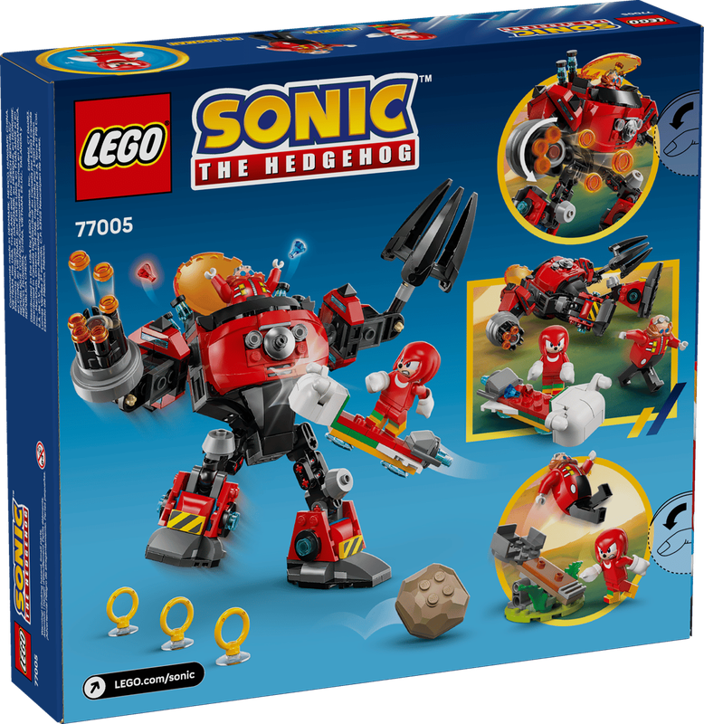 LEGO Knuckles vs. Dr. Eggman Egg Crusher Mech 77005