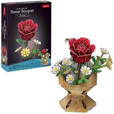 CUBIC FUN PUZZLE FLOWER BOUQUET - ROSE CBF233013