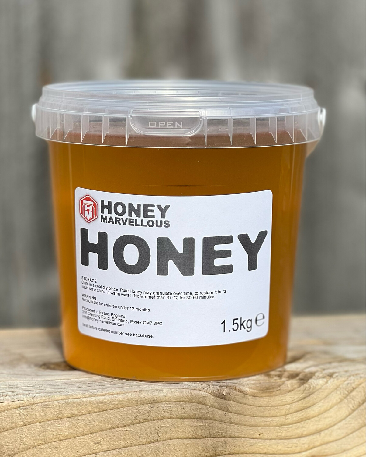Runny Honey from Essex - Straight from the Hive - 1.5kg tub
