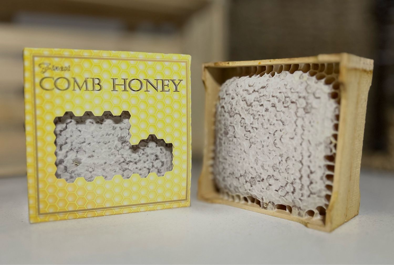 Honey Comb Section from Essex - Straight from the Hive - SECONDS QUALITY