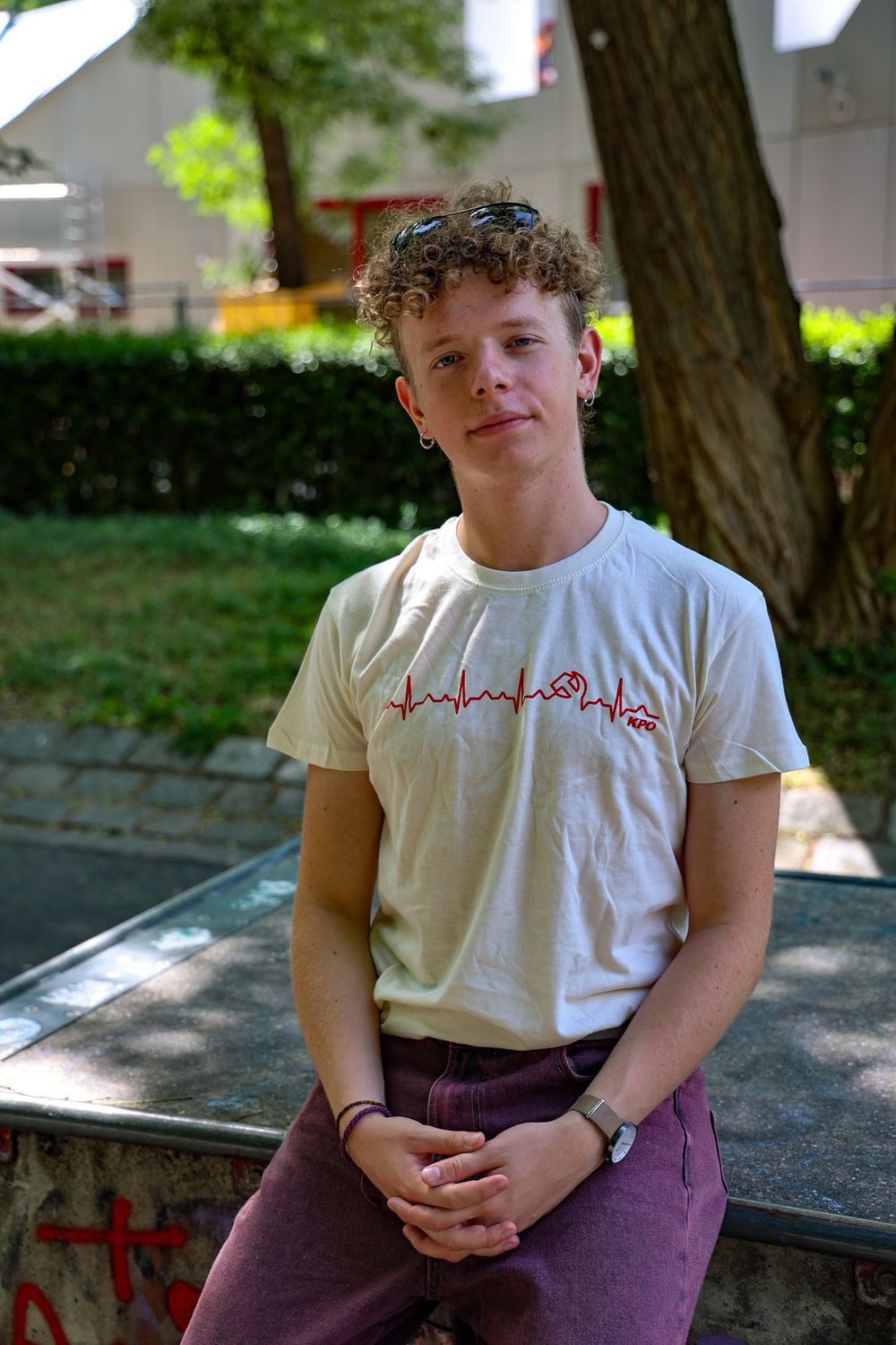 &quot;Hammer&amp; Sichel Herzschlag&quot; T-Shirt