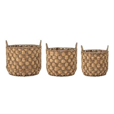 Water Hyacinth Nature Woven Basket