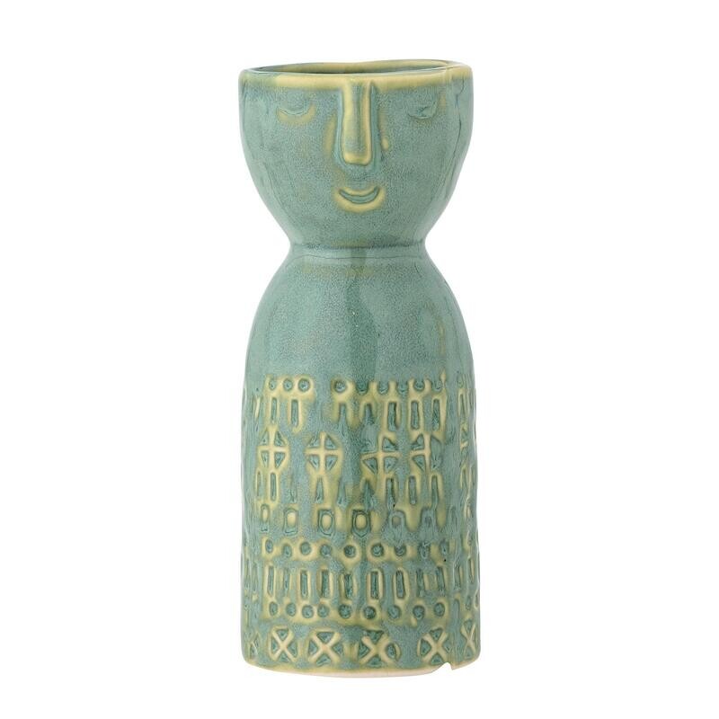 Green Stoneware Vase
