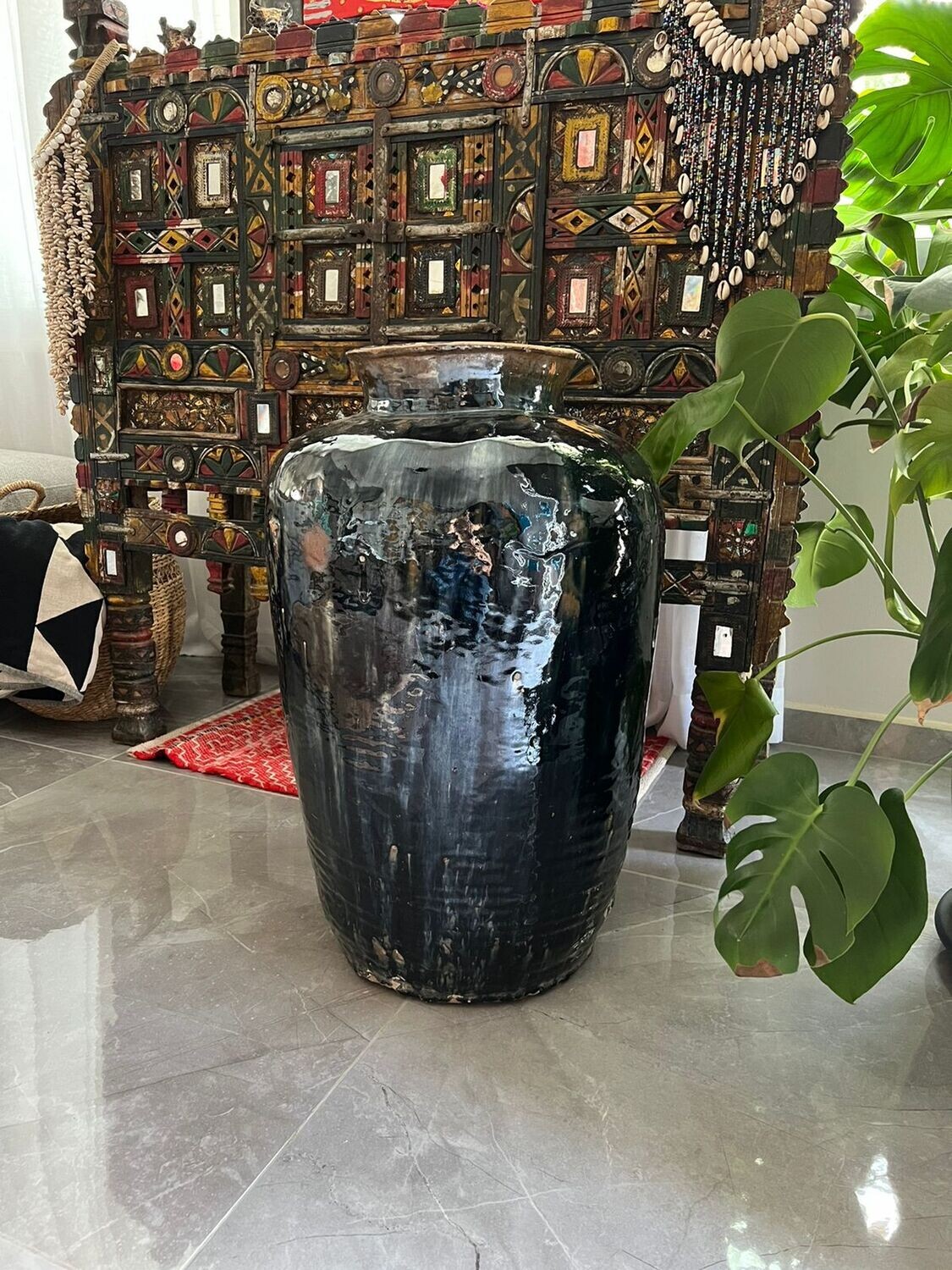 Chinese Black Tall Vase 65cm