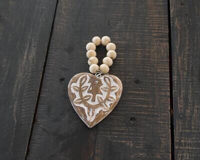 Chloe Handmade Wooden Carved Heart