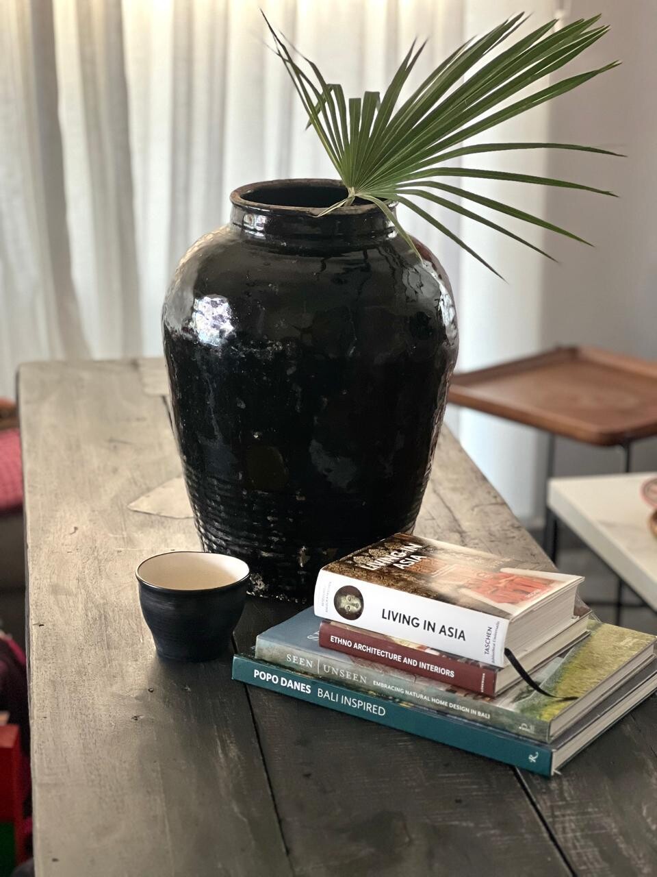 Chinese Black Tall Vase 45cm