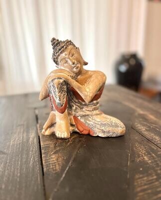 Ξύλινο χειροποίητο γλυπτό του Βούδα