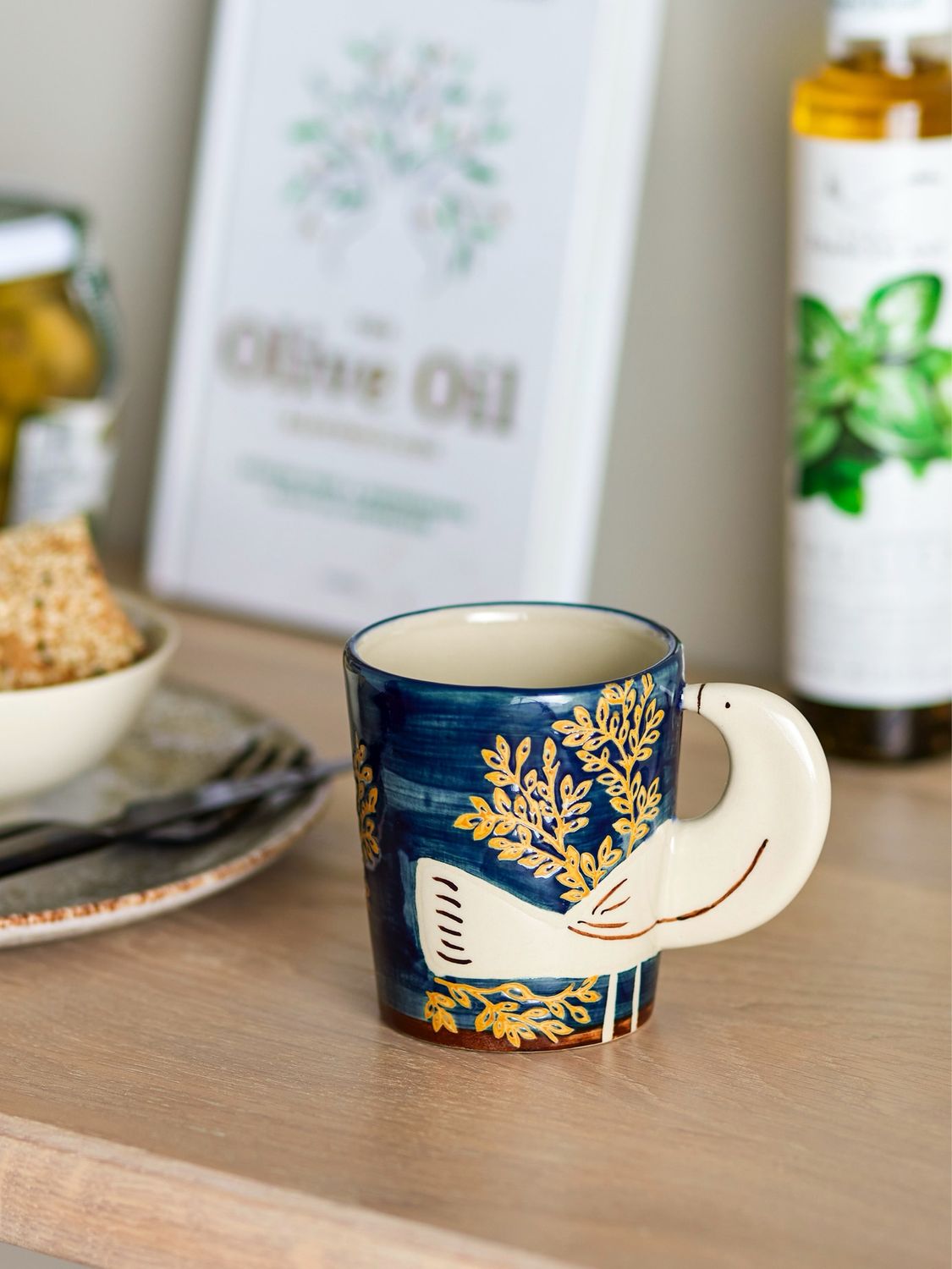 Hezha Cup Blue Stoneware