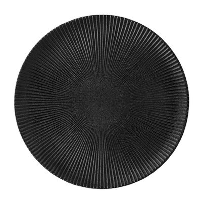 Neri Plate, Black, Stoneware