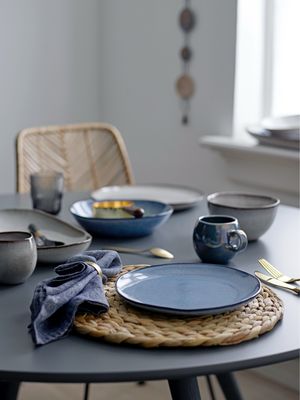 Sandrine Bowl, Blue, Stoneware