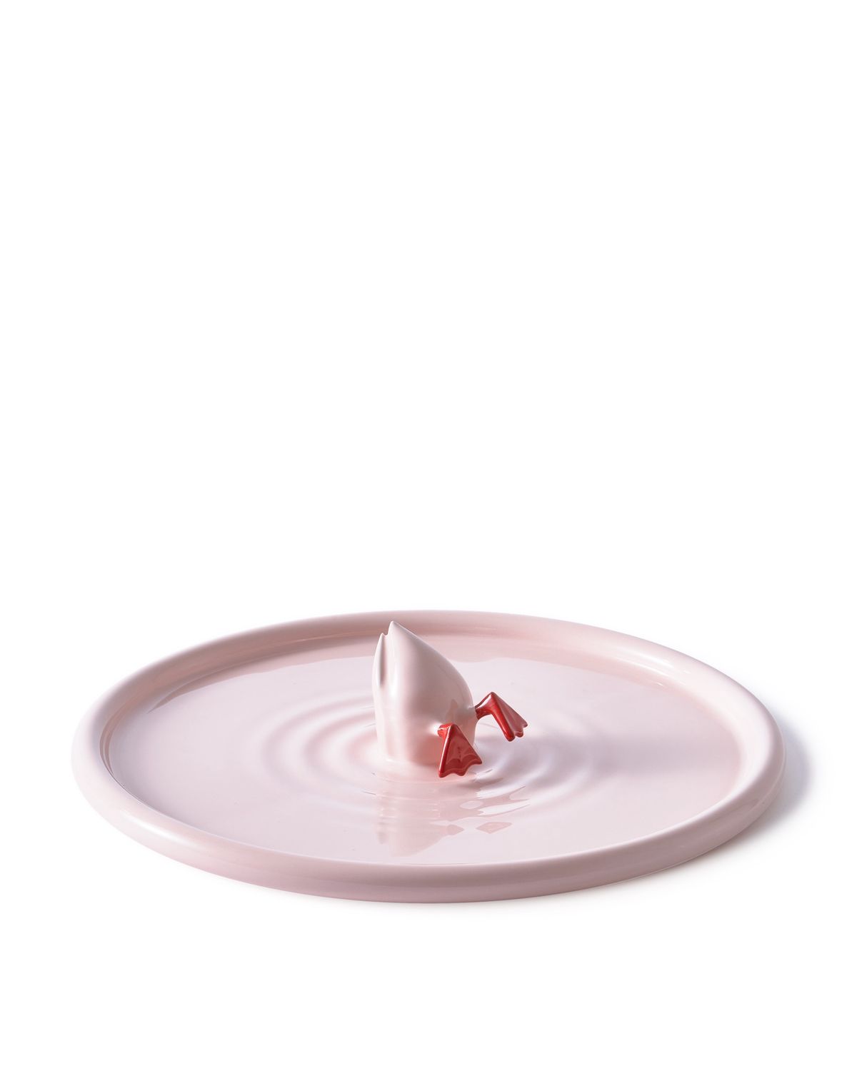 Diving Duck Plate Pink