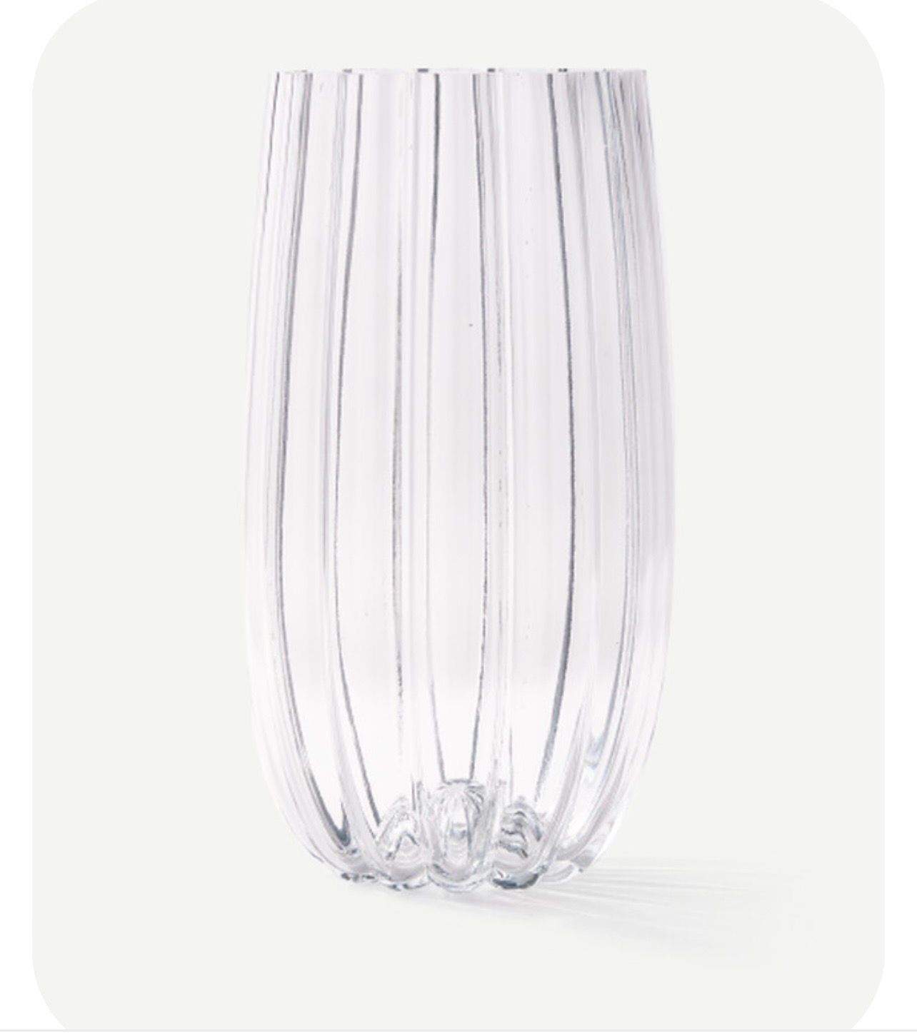 Vase Melon Clear Large