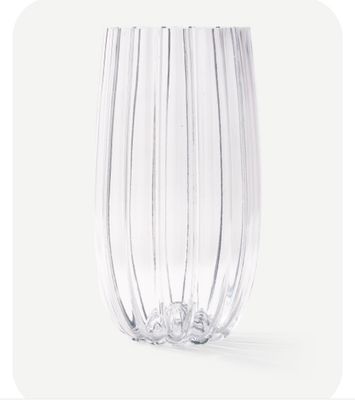 Vase Melon Clear Large