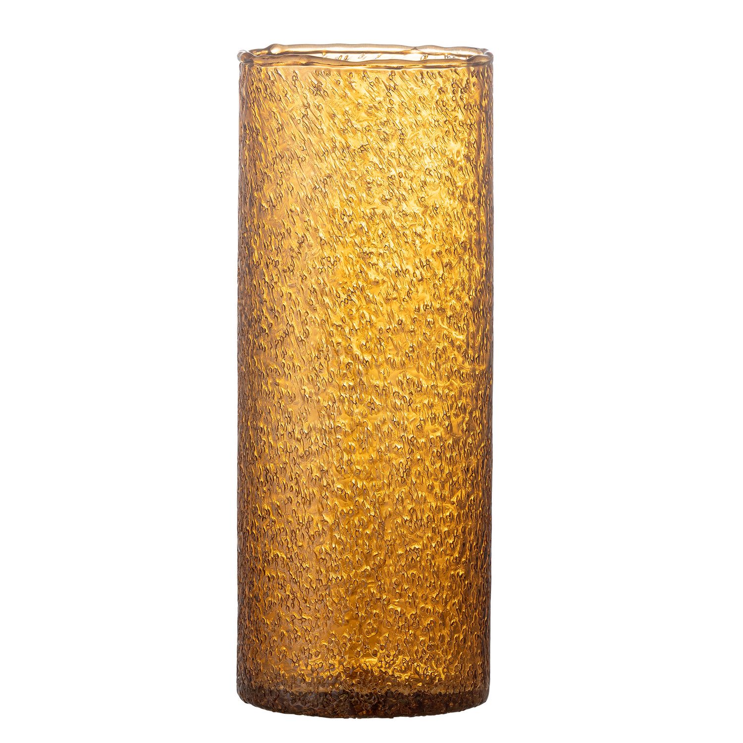 Zenta Vase, Brown, Glass