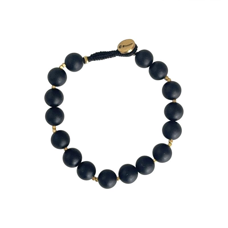 Bracelet Big Bo, Onyx Mat