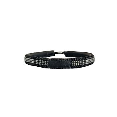 Men Bracelet Stripe, Black