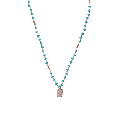 Necklace Lou, Turquoise