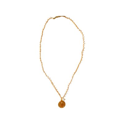 Necklace Fine, Pearl color