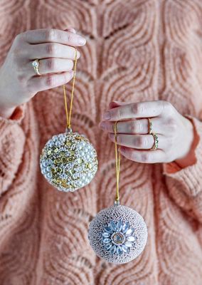 Eleanore Ornament, Glass ( Set Of Two )