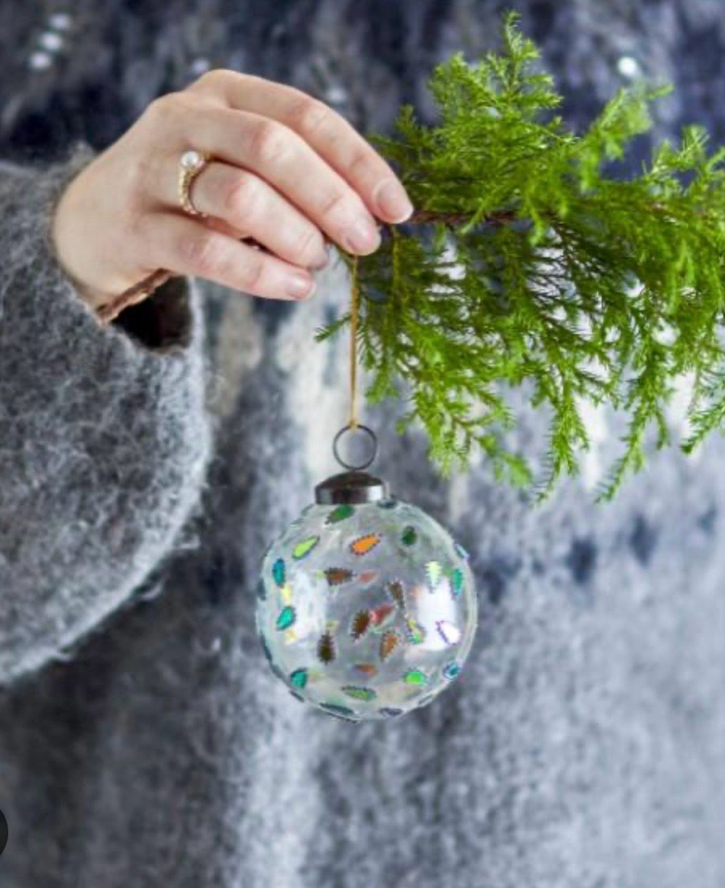 Ellina Ornament, Recycled Glass