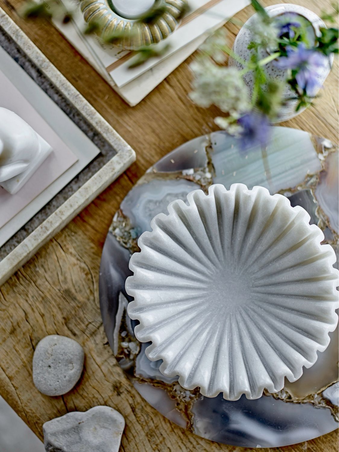 Harmonia Bowl, Marble