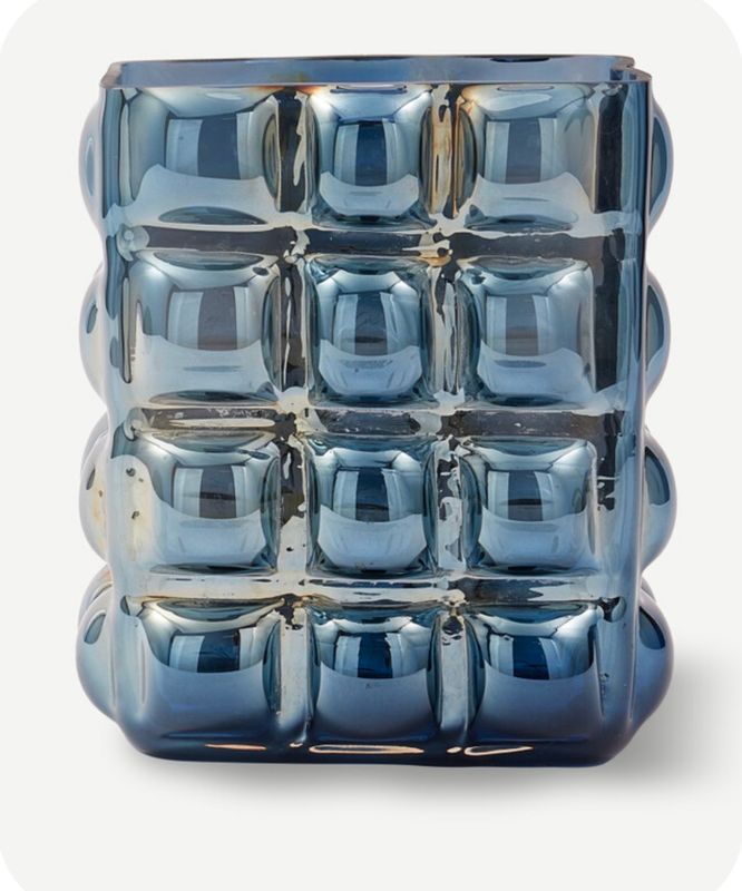  BUBBLE VASE DARK BLUE