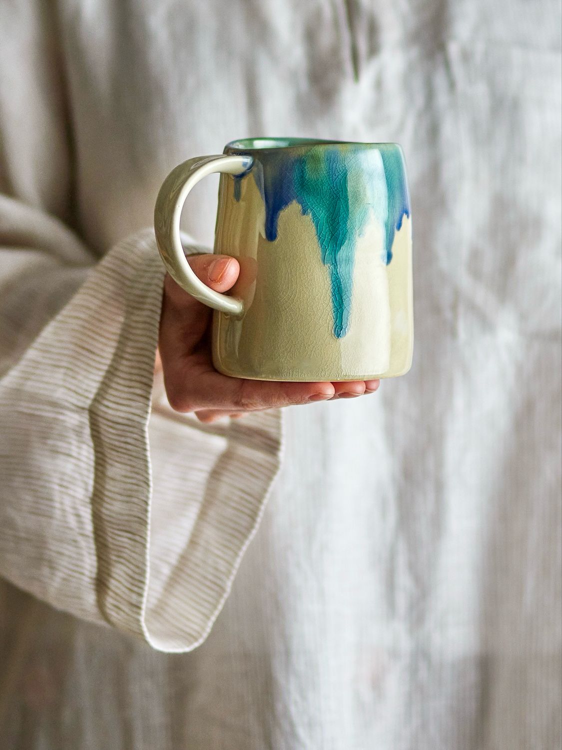 Yori Mug Blue Stoneware