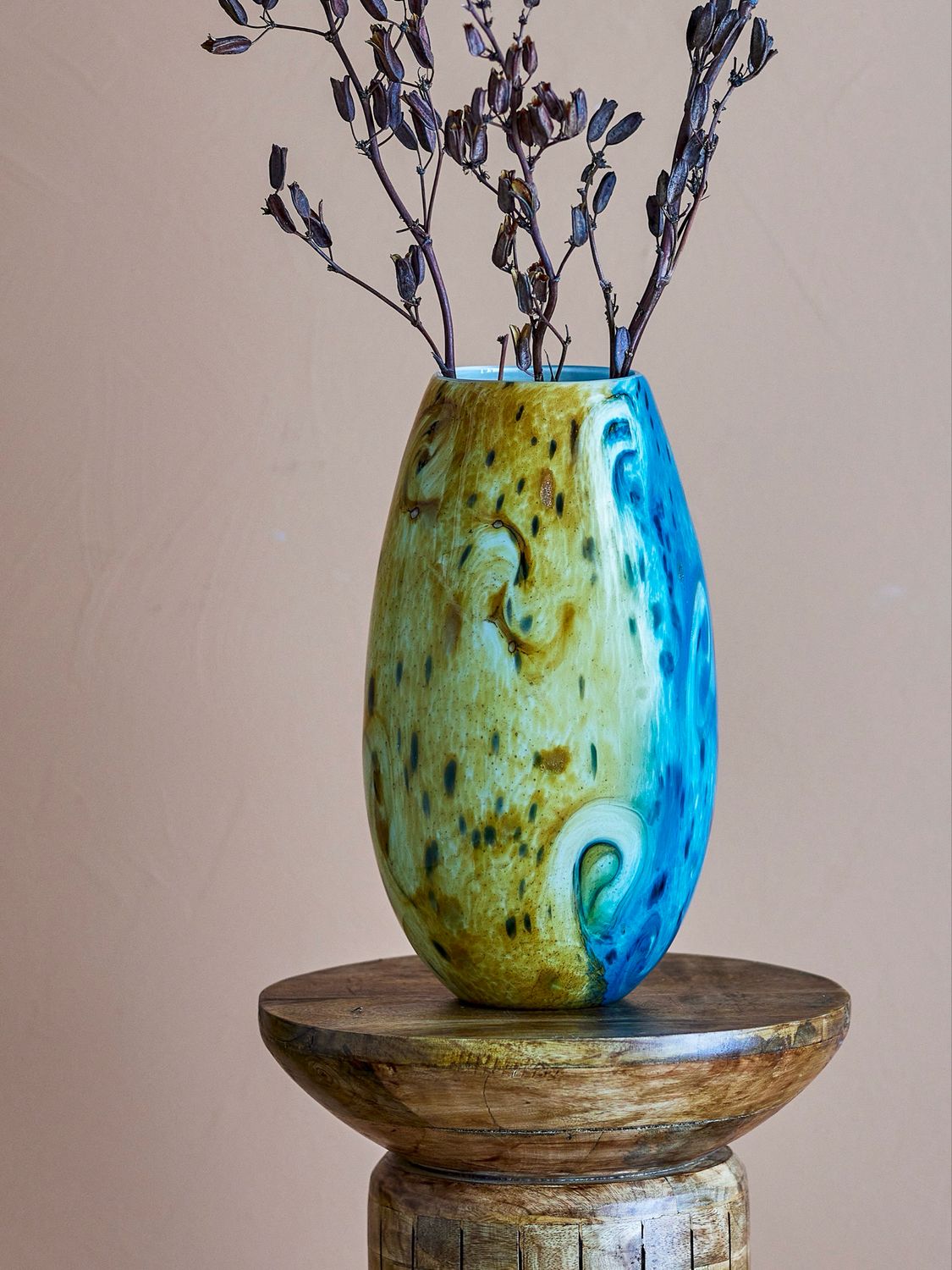 KALIAN VASE, GLASS