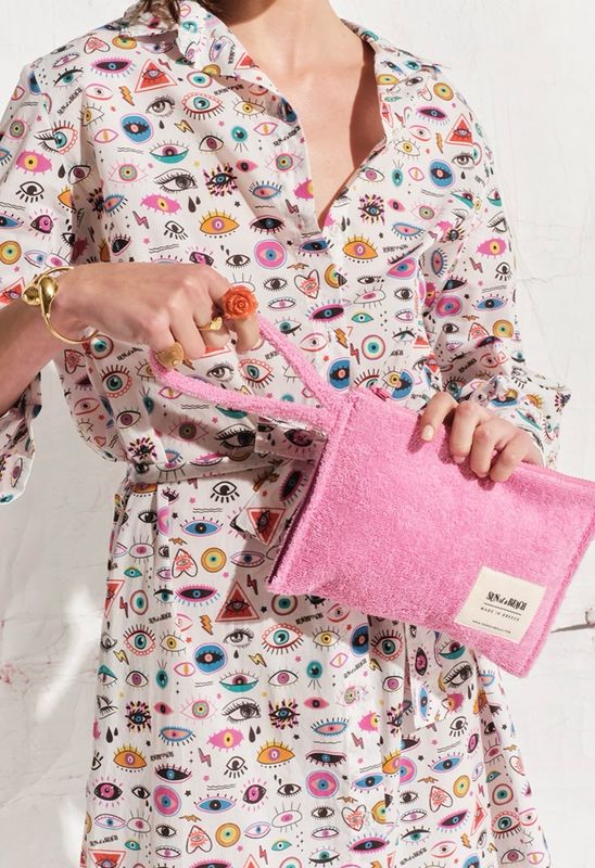 Sun of a Beach Little Waterproof Pouch, Bubblegum